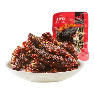 来伊份川香牛肉条500g牛肉干熟食