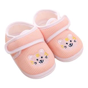 0-1岁男女宝宝步前学步防滑棉布底单鞋6-12个月婴幼儿春秋季软底