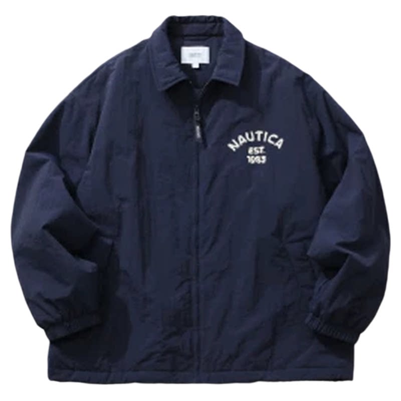 nauticawhitesail休闲翻领棉服