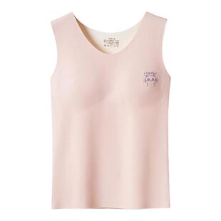 女童德绒保暖内衣发育期少女背心初中生内穿文胸打底马甲冬季衣服