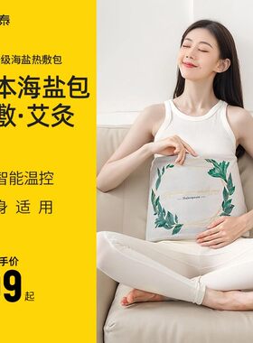 诺泰海盐热敷袋草本海盐电热艾灸艾草按摩暖腰护腰
