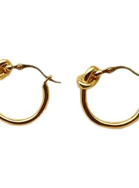 wearring欧美风圈圈时髦镀金绳结