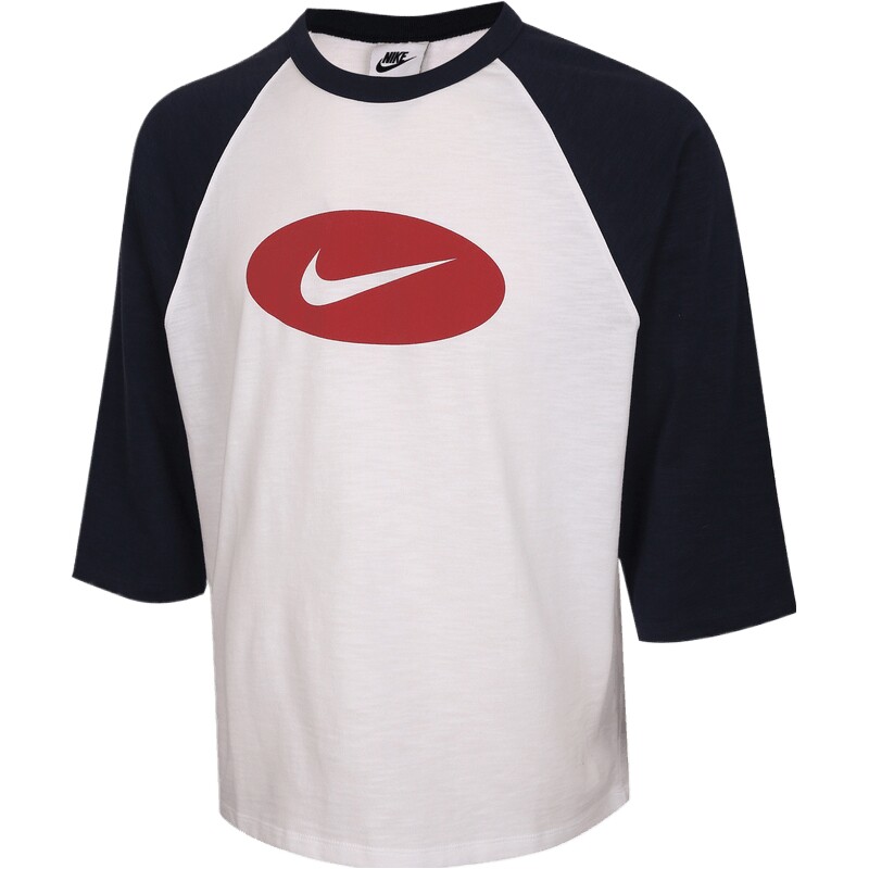 NIKE耐克男子宽松透气舒适插肩袖运动休闲圆领短袖T恤II4255-451
