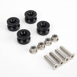 摩托车尾箱通用快拆底座垫铝合金垫子摩托车铝合金尾箱扣卡扣配件