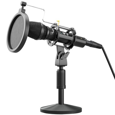 闪克hd300麦克风录音专用专业降噪收音闪客直播有线usb动圈话筒麦