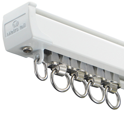 重型弯曲滑道静音铝合金窗帘导轨