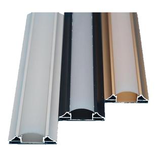 新中式免吊顶明装角花造型石膏线条灯带天花客厅免开槽装饰氛围灯