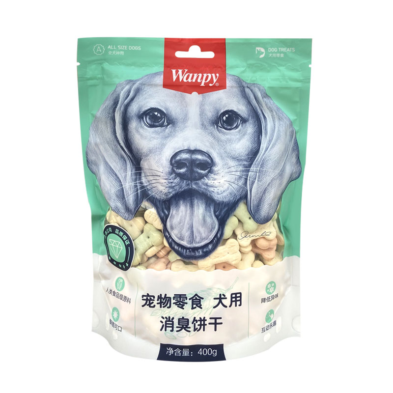 wanpy顽皮宠物饼干口腔除臭400g