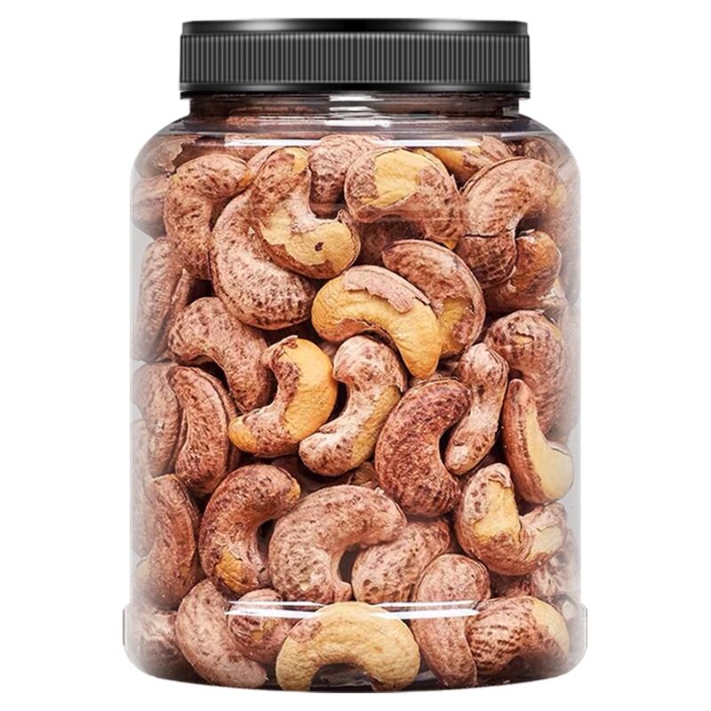 带皮大腰果仁250g原味盐焗紫皮紫衣越南坚果干果零食官方旗舰店