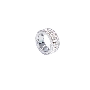 超明星同款发扣女新款金属编发夹水钻圆形触角边夹小发夹头饰