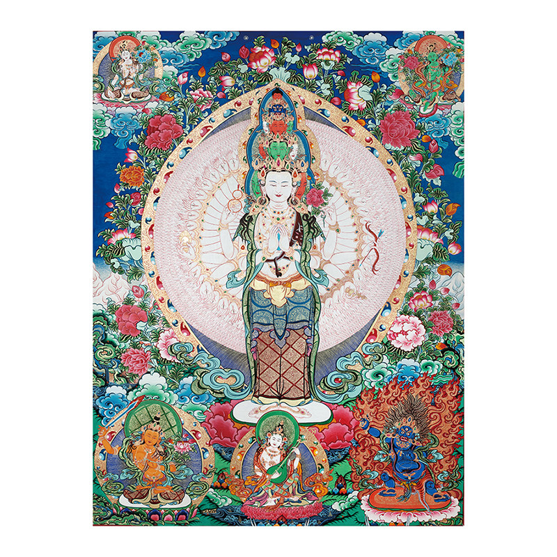 千手观音画稿diy涂色描金