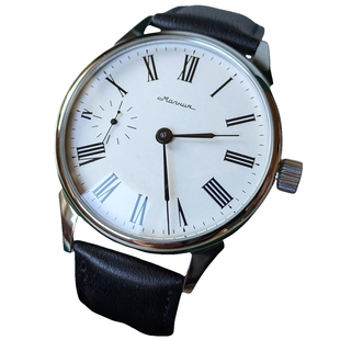 苏联手表库存老表古着大表盘机械机芯简约复古小三针玻璃透底防水