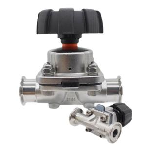 卫生级316L不锈钢快装优质盖米隔膜阀卫生级卡箍式卡盘式隔膜阀