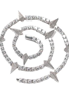 说唱黑豹同款小众锆石网球链