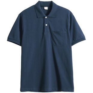 爸爸装夏季中年老爸短袖T恤 中老年人爷爷纯棉夏装衣服男装polo衫