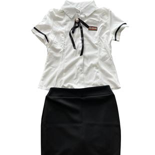 技师工作服女2021新款夏足疗酒店桑拿美容SPA养生服气质衬衫套装