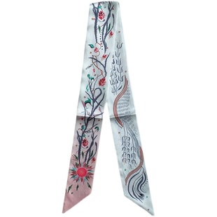 赵丽颖同款女生短发丝巾发带女绑发夏季薄款复古法式扎头发丝带潮