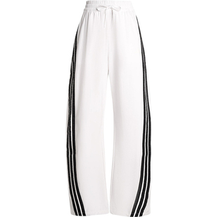 Adidas/阿迪达斯正品2025夏季女士梭织宽松休闲香蕉裤KB5223