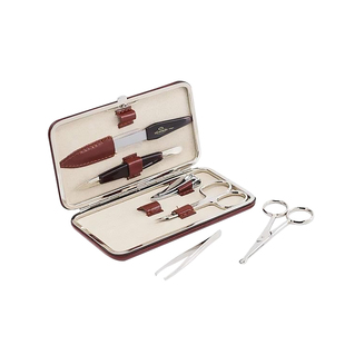 英国进口TruefittHill特洛菲特家用修甲套装牛皮指甲钳鼻毛修剪器