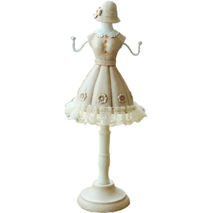 田园公主铁艺可旋转耳环饰 首饰展示架 项链珠宝挂梳妆台家饰摆件