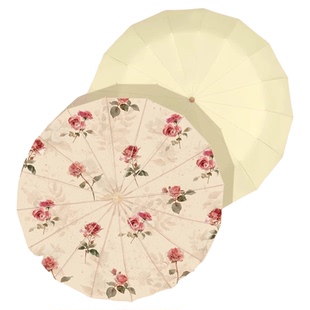 【玫瑰霜叶】复古遮阳伞防紫外线女生高颜值雨伞防风加固加大号