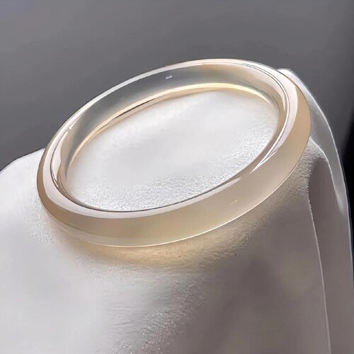 马料原色香槟金8mm圆条手镯天然玛瑙玉髓显白称肤色气质款玉镯女