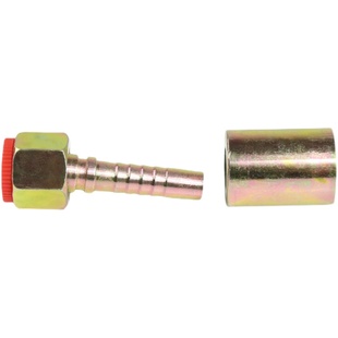 美制高压油管接头 扣压式9/16 3/4 3/16A/C/D/型液压油管直接弯头