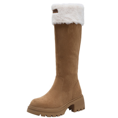 大东官方正品厚底长筒靴雪地靴