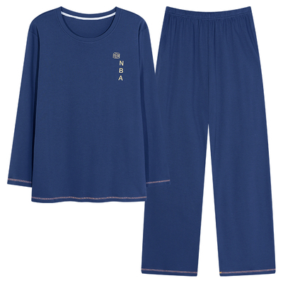 猫人男士纯棉长袖长裤睡衣套装