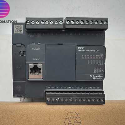 Schneider Modicon M221 PLC 24 I/O 100-240VAC TM221C24R Contr