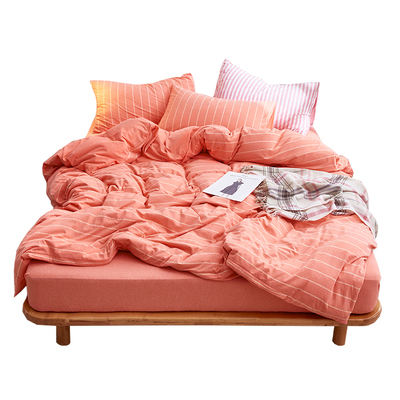 日式A类纯棉天竺棉四件套裸睡