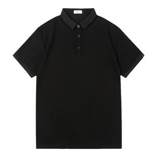 短袖男士polo衫夏季薄款纯色休闲翻领t恤潮牌简约商务男保罗上衣