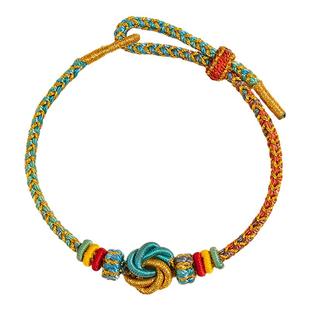 五台山文殊九满冲关手绳昌殊七慧手绳中高考礼物考研上岸编织红绳