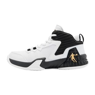 乔丹磨砺实战篮球鞋男鞋高帮网面透气球鞋2026春季防滑耐磨运动鞋