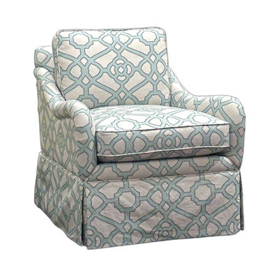 轻法美式全棉环保印花布艺沙发