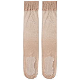 超薄中筒袜女士丝袜防滑中筒袜春秋加厚长袜肉色防勾丝小短腿袜