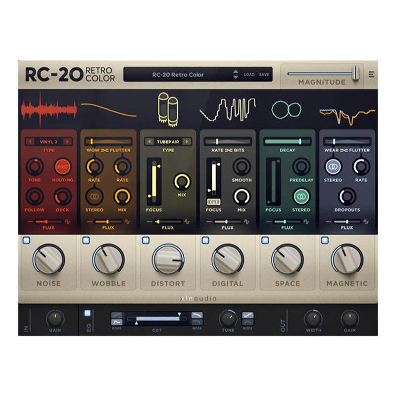 RC 20 复古色彩磁带做旧RC20 Retro Color混音后期lofi效果器插件