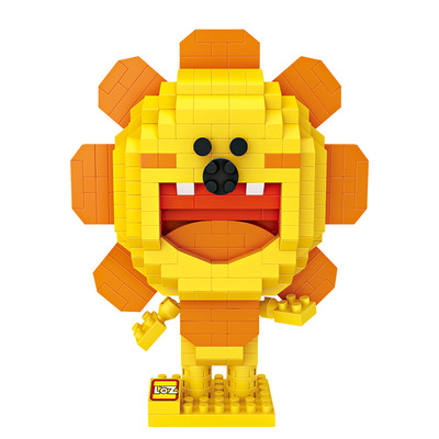 loz积木公仔星座卡通动物模型