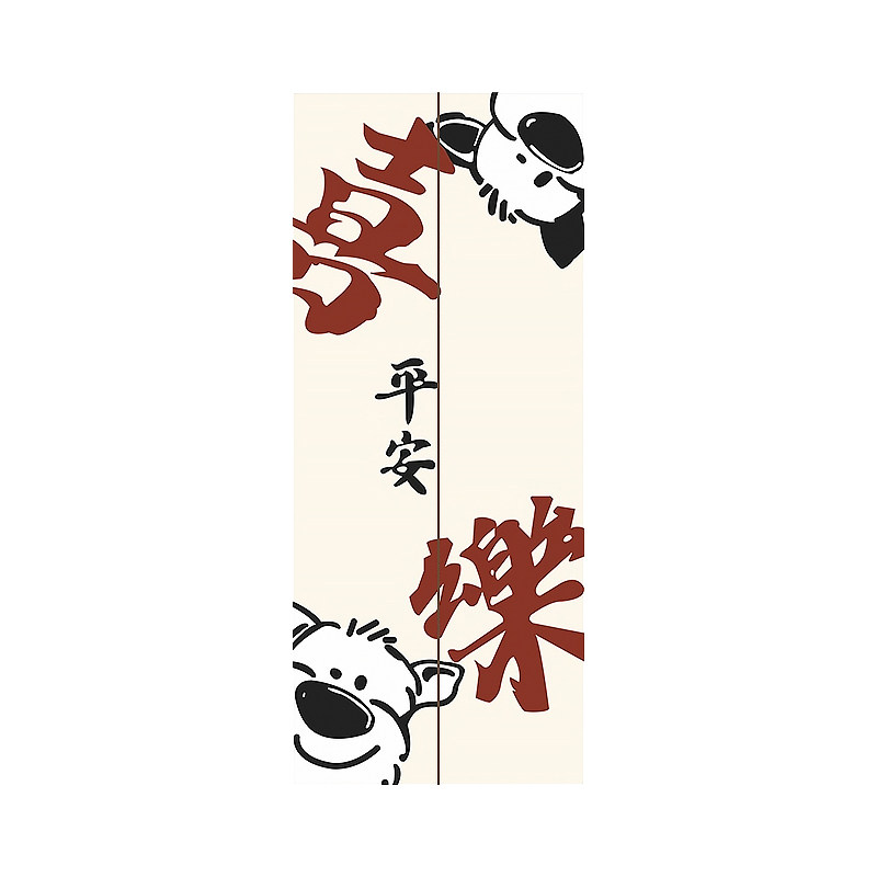 线条小狗电梯门贴纸入户门电梯贴