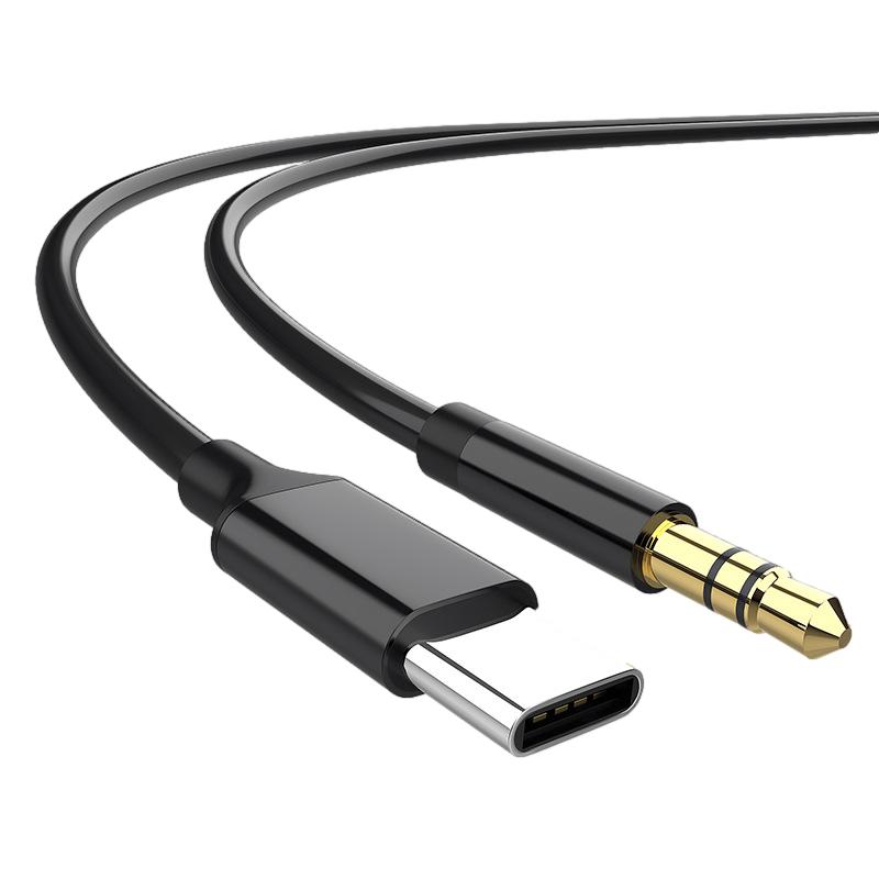 橙电typec转aux音频线车用连接3.5mm车载音箱播放器耳机双头插公对公输出汽车音响线适用于安卓华为小米手机
