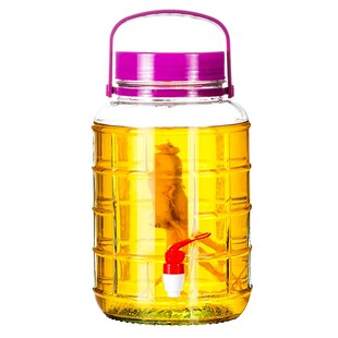 泡酒玻璃瓶泡菜坛子加厚带龙头泡菜瓶密封罐坛子酒食品级腌菜家用