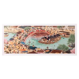 3D-JP全景拼图1000片古风插画Q版清明上河图 春羊清明闹市图H2891