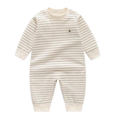 秋冬季纯棉连体衣服新生儿冬款贴