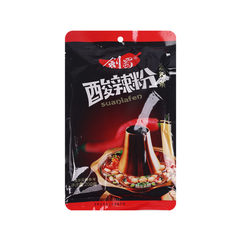 剑蜀重庆风味酸辣粉268g5袋装带料包粗粉免泡火锅粉丝速食红薯粉