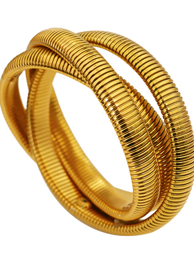 复古女黄铜高级感手镯