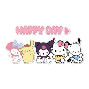 儿童房间墙面装饰床头库洛米衣柜门贴纸画女孩公主美乐蒂背景布置