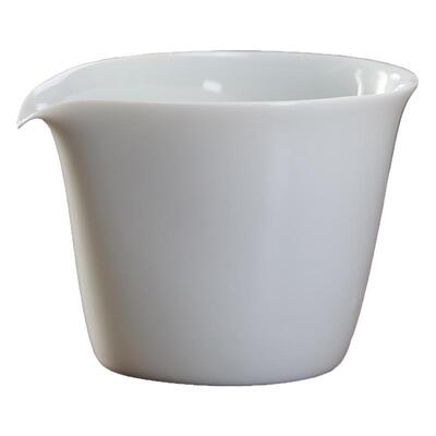 翰文堂公道杯纯手工白瓷鹰嘴