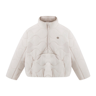 半度闲女童立领棉服外套秋冬装加厚洋气新款中大儿童冬季夹棉棉衣