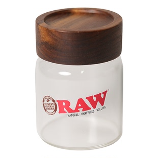 RAW烟草保湿罐烟丝盒储存罐密封罐玻璃小号大号密封超轻便携家用