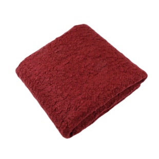 加厚垂感 暗红色圈圈针织羊毛呢毛料面料冬天大衣马甲袄高档布料